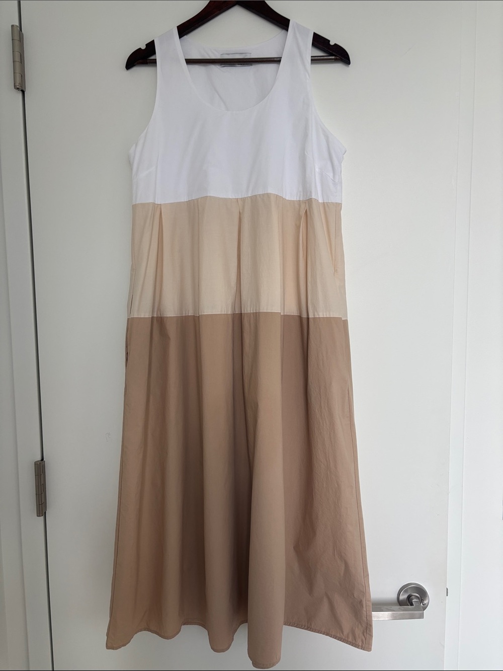 Baci Italien Designer 100% Cotton Maxi Dress with Pockets (made in Italy)
